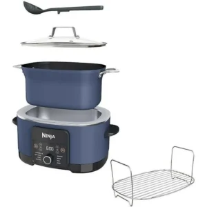 Ninja Foodi PossibleCooker PRO 8.5 Quart Multi-Cooker, 8-in 1, Slow Cooker, Dutch Oven, Steamer, Glass Lid, Nonstick, Oven Safe to 500°F, Blue